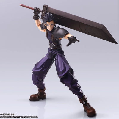 Final Fantasy VII - Zack Fair - Bring Arts (Square Enix)ㅤ – Square Enix – ActionFigureBrasil — com base expositora