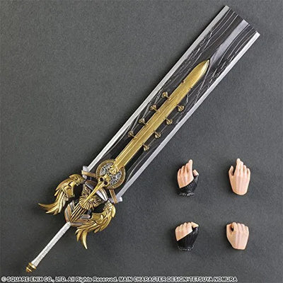 Final Fantasy XV - Gladiolus Amicitia - Play Arts Kai (Square Enix)ㅤ – Square Enix – ActionFigureBrasil — com base expositora