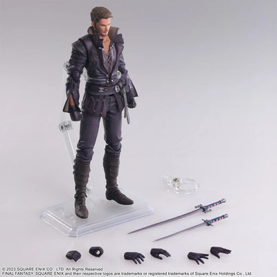 Final Fantasy XVI - Cidolfus Telamon - Bring Arts (Square Enix)ㅤ – Square Enix – ActionFigureBrasil — com base expositora