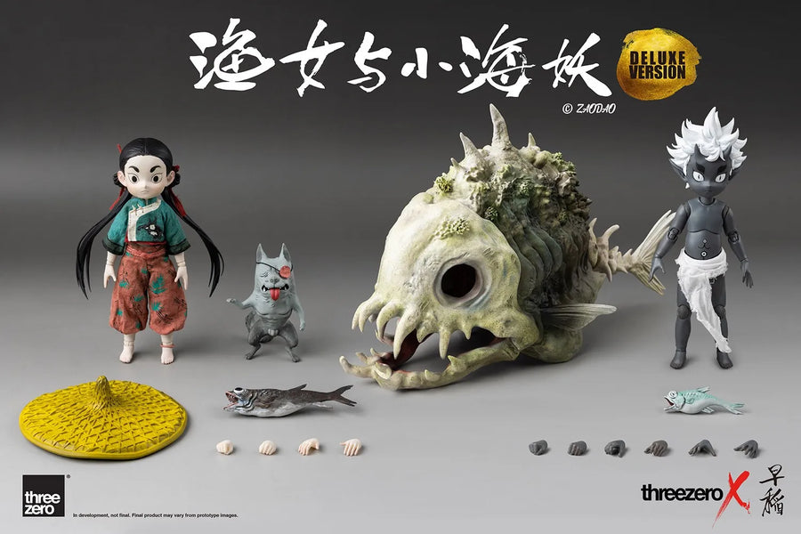 Fishergirl and Little Sea Elf (Deluxe Version) (Deluxe Version) – Threezero – ActionFigure Brasil