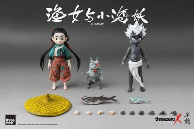 Fishergirl and Little Sea Elf – Threezero – ActionFigure Brasil — embalagem