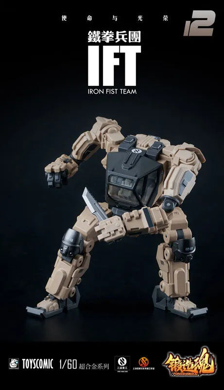 FORGING SOUL - AGS-12 - 1/60 IRON FIST TEAM - BP-48 - Heavily Armed Mechanical Guard - Desert Type (MECHANIC TOYS)ㅤ – MECHANIC TOYS – ActionFigureBrasil