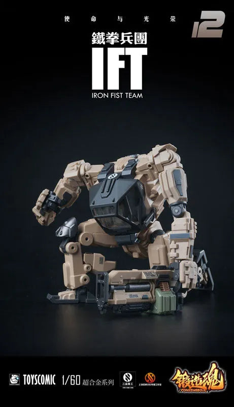 FORGING SOUL - AGS-12 - 1/60 IRON FIST TEAM - BP-48 - Heavily Armed Mechanical Guard - Desert Type (MECHANIC TOYS)ㅤ – MECHANIC TOYS – ActionFigureBrasil