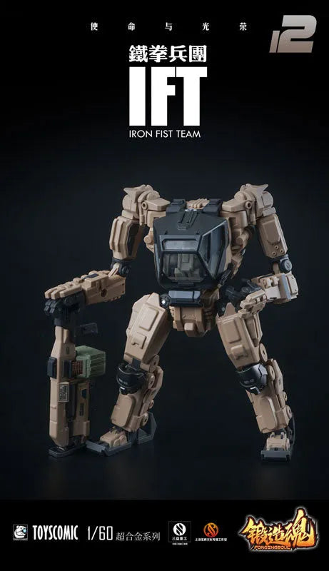 FORGING SOUL - AGS-12 - 1/60 IRON FIST TEAM - BP-48 - Heavily Armed Mechanical Guard - Desert Type (MECHANIC TOYS)ㅤ – MECHANIC TOYS – ActionFigureBrasil