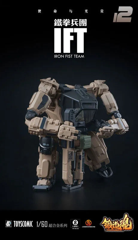 FORGING SOUL - AGS-12 - 1/60 IRON FIST TEAM - BP-48 - Heavily Armed Mechanical Guard - Desert Type (MECHANIC TOYS)ㅤ – MECHANIC TOYS – ActionFigureBrasil