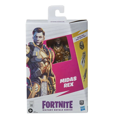 "Fortnite" "Victory Royale" 6 Inch Action Figure Series 1 Midas Rexㅤ – Hasbro – ActionFigureBrasil — ângulo diferente