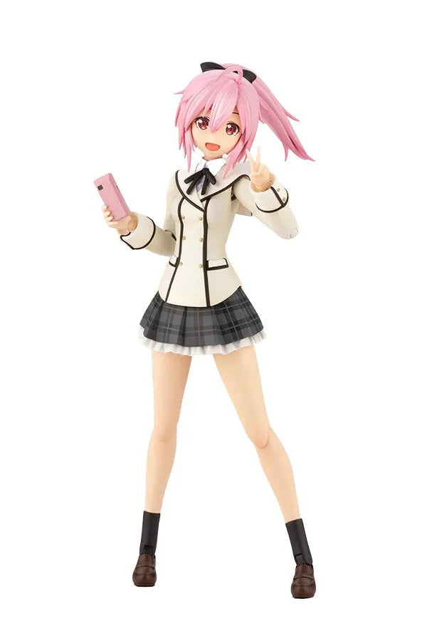 Frame Arms Girl - Gennai Ao - Sousaishojoteien - 1/10 - Wakaba Girls' High School Winter Clothes, Dreaming Style Happy Monochrome (Kotobukiya) [Shop Exclusive]ㅤ – Kotobukiya – ActionFigureBrasil