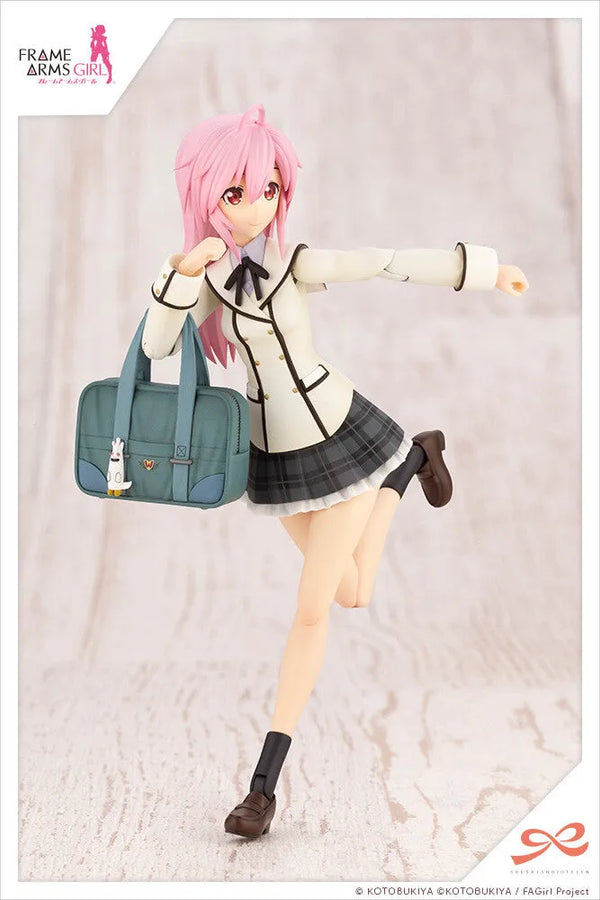 Frame Arms Girl - Gennai Ao - Sousaishojoteien - 1/10 - Wakaba Girls' High School Winter Clothes, Dreaming Style Happy Monochrome (Kotobukiya) [Shop Exclusive]ㅤ – Kotobukiya – ActionFigureBrasil