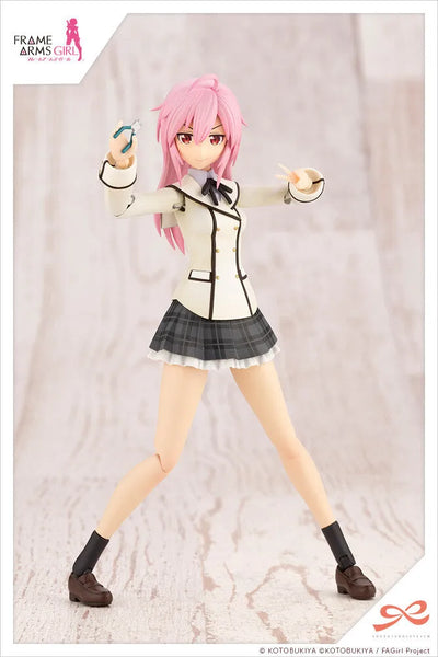 Frame Arms Girl - Gennai Ao - Sousaishojoteien - 1/10 - Wakaba Girls' High School Winter Clothes, Dreaming Style Happy Monochrome (Kotobukiya) [Shop Exclusive]ㅤ – Kotobukiya – ActionFigureBrasil — ambientada