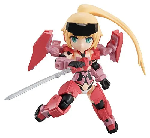Frame Arms Girl - Jinrai - Desktop Army - Frame Arms Girl KT-323f Jinrai Series - Akagake (w/suprised facial expression) (MegaHouse)ㅤ – MegaHouse – ActionFigureBrasil