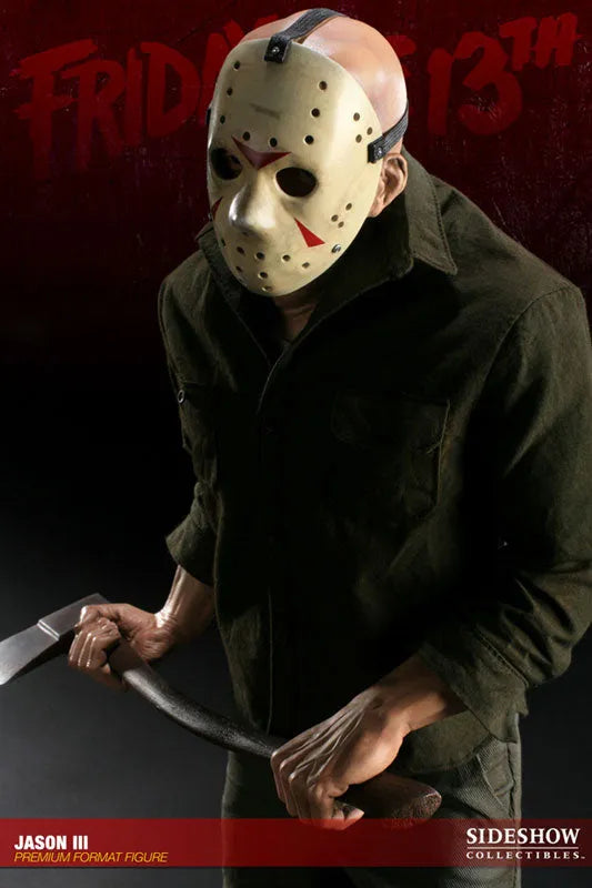 Friday the 13th Part III - 1/4 Scale Premium Figure: Jason Voorheesㅤ – Sideshow Collectibles – ActionFigureBrasil