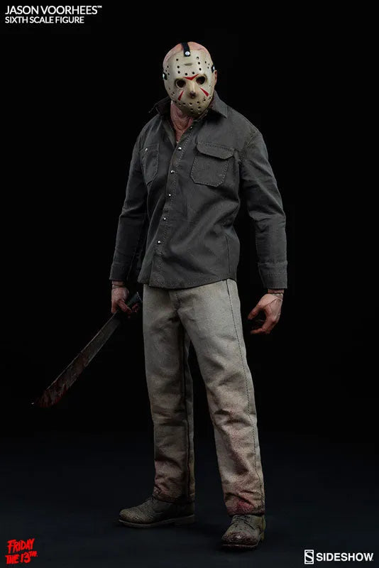 Friday the 13th PART3 1/6 Scale Figure - SideShow Sixth Scale: Jason Vorheesㅤ – Sideshow Collectibles – ActionFigureBrasil
