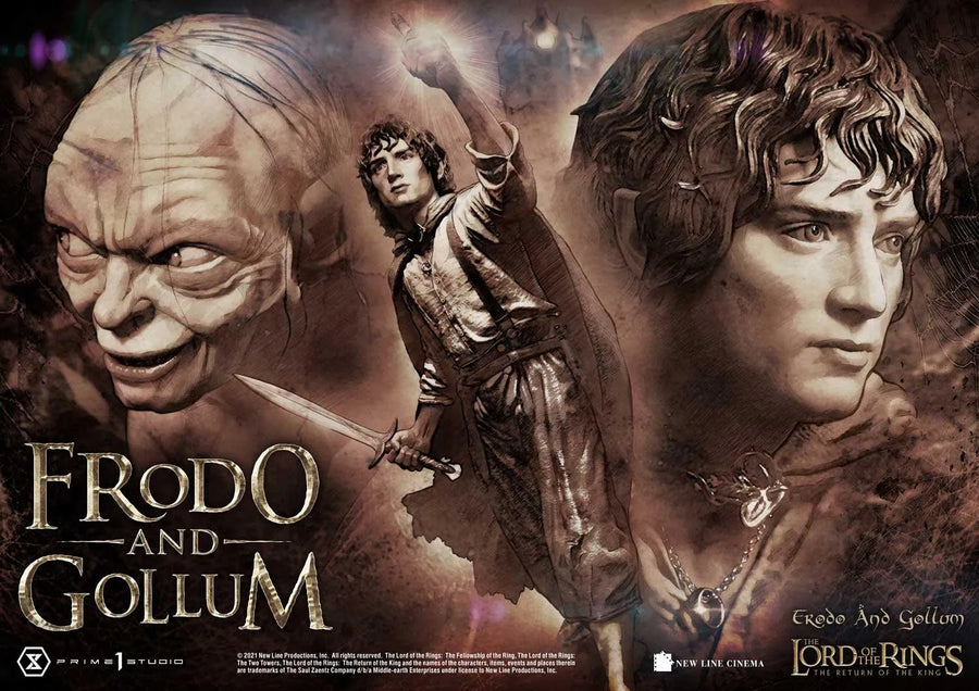 Frodo & Gollum (Regular Version) The Lord of the Rings: The Return of the King (Film) – Prime1Studio – ActionFigure Brasil