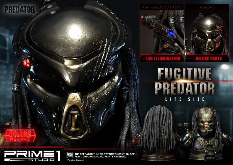 Fugitive Predator (Deluxe Version) The Predator (Film) – Prime1Studio – ActionFigure Brasil