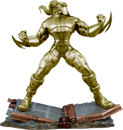 Fulgore: Gold Variant - LIMITED EDITION: 350 (Gold Edition) – PCS – ActionFigure Brasil — com base expositora