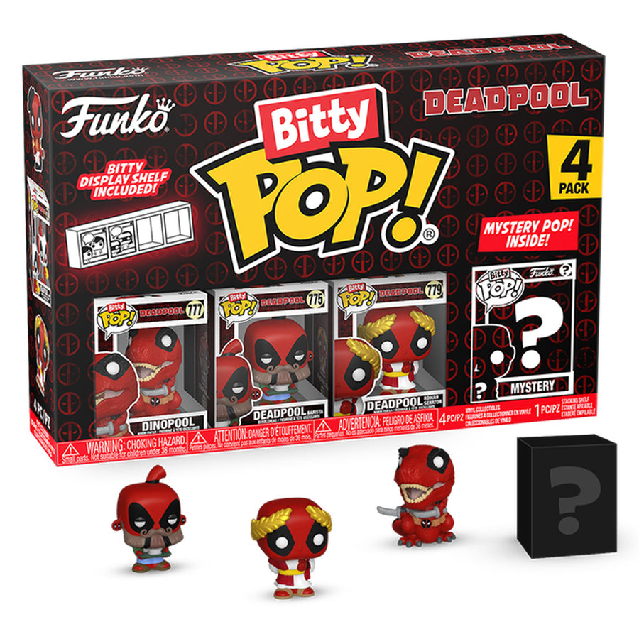FUNKO BITTY POP MARVEL DEADPOOL DINOPOOL 4-PACK (84961) BRINDE