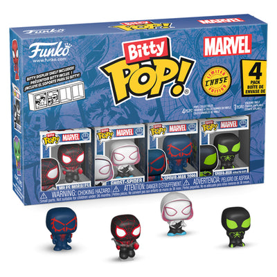 FUNKO BITTY POP MARVEL SPIDER-MAN - MILES MORALES 4-PACK (85702) BRINDE