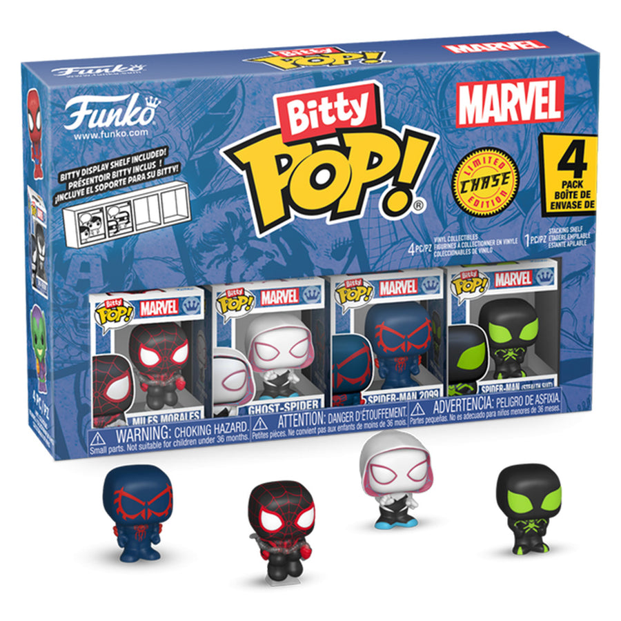FUNKO BITTY POP MARVEL SPIDER-MAN - MILES MORALES 4-PACK (85702) BRINDE