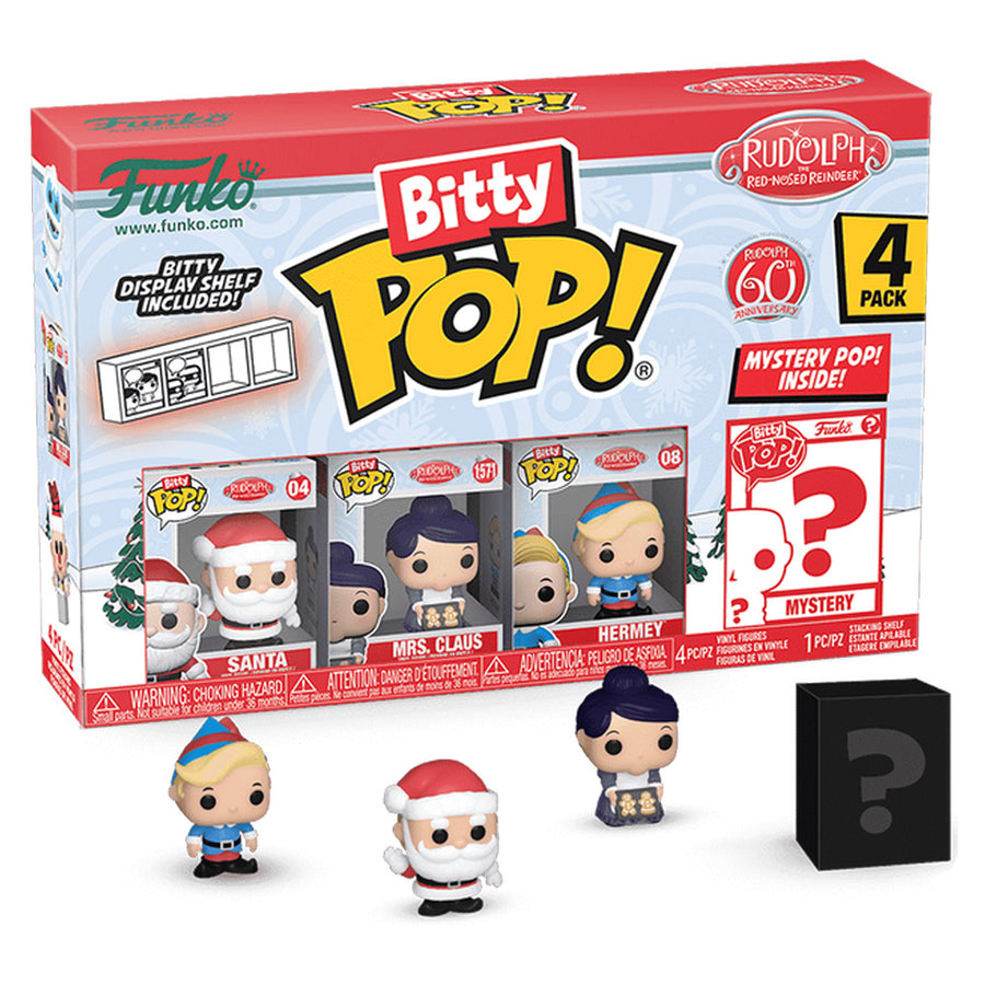 FUNKO BITTY POP RUDOLPH THE RED-NOSED REINDEER 4-PACK (81125) BRINDE