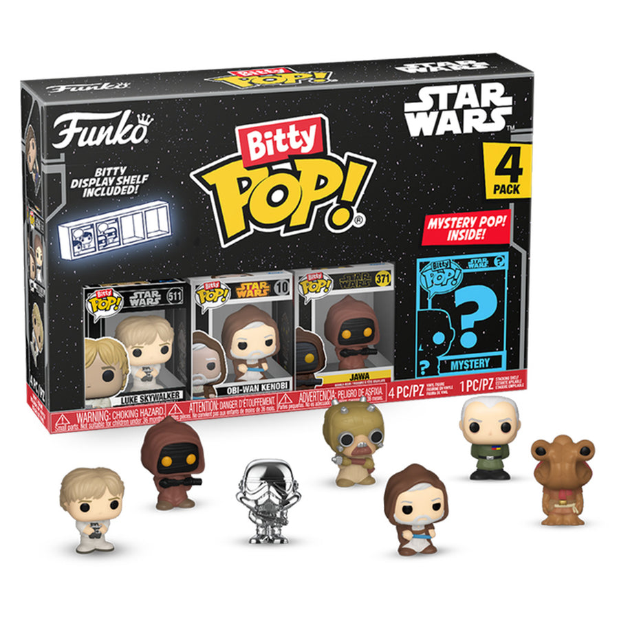 FUNKO BITTY POP STAR WARS - LUKE SKYWALKER 4-PACK (71511) BRINDE