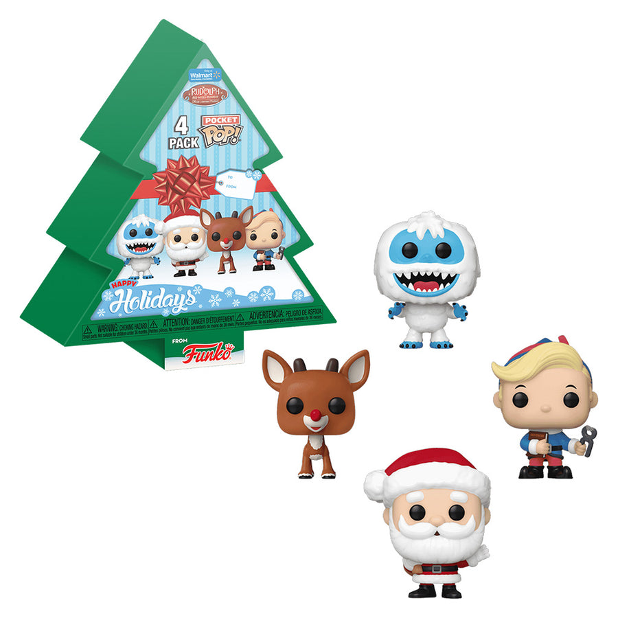 FUNKO POCKET POP RUDOLPH THE RED-NOSED REINDEER 4-PACK (73924) BRINDE