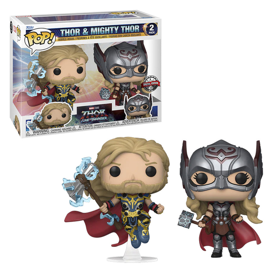 FUNKO POP 2-PACK MARVEL THOR: LOVE AND THUNDER - THOR AND MIGHTY THOR BRINDE
