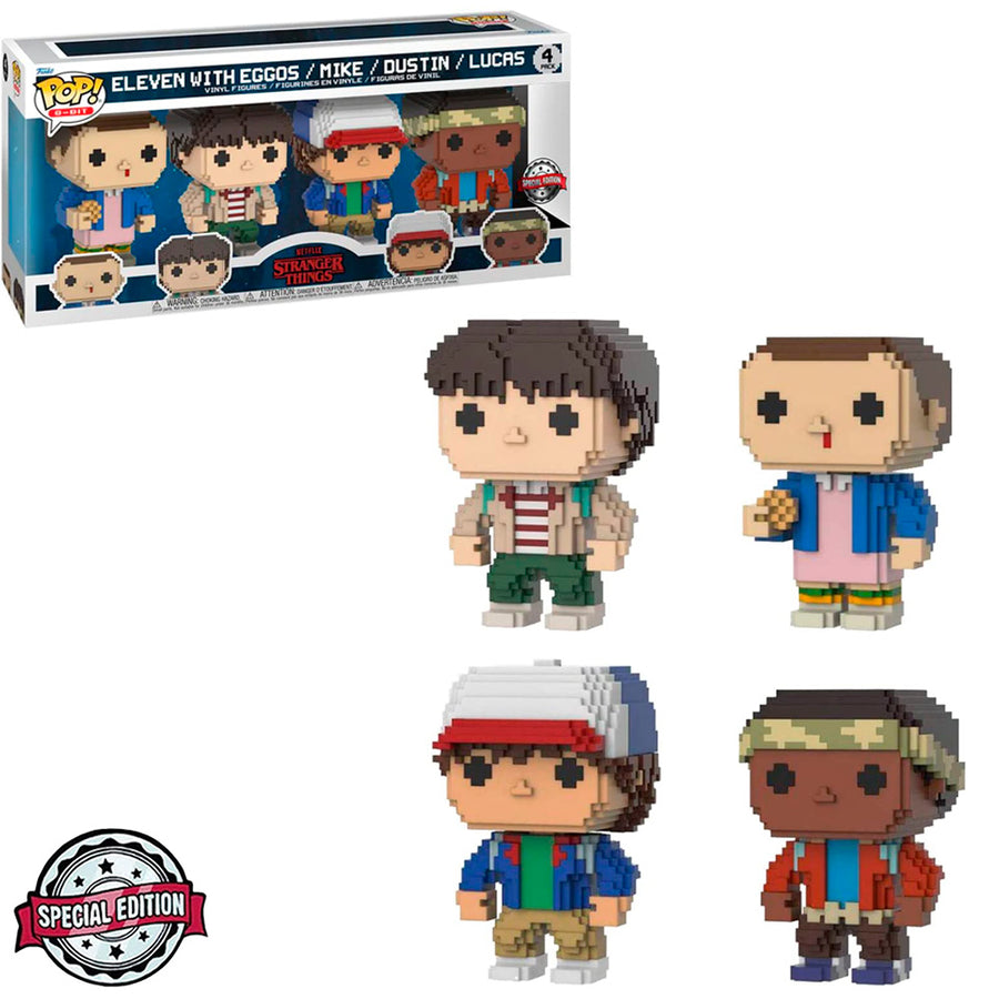 FUNKO POP 8-BIT EXCLUSIVE - STRANGER THINGS (4 PACK)