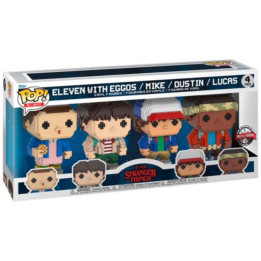 FUNKO POP 8-BIT EXCLUSIVE - STRANGER THINGS (4 PACK)