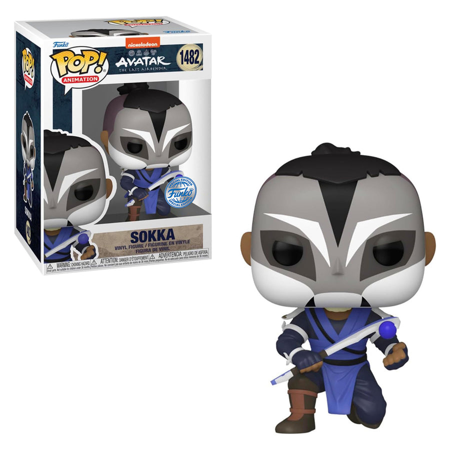 FUNKO POP ANIMATION AVATAR THE LAST AIRBENDER EXCLUSIVE - SOKKA 1482 BRINDE