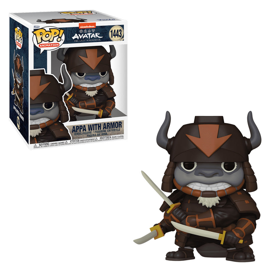 FUNKO POP ANIMATION AVATAR THE LAST AIRBENDER SUPER SIZED - APPA WITH ARMOR 1443 BRINDE