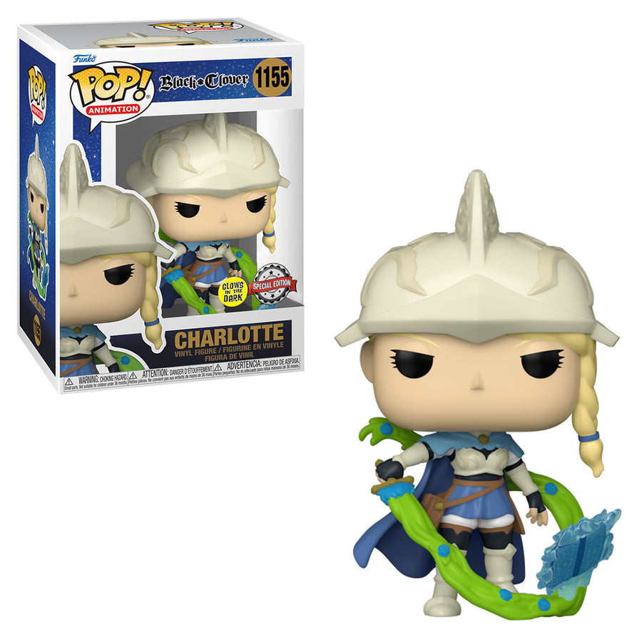 FUNKO POP ANIMATION BLACK CLOVER EXCLUSIVE - CHARLOTTE (GLOW IN THE DARK) 1155