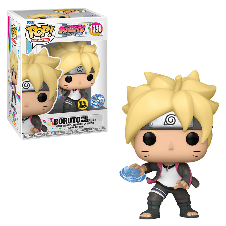 FUNKO POP ANIMATION BORUTO: NARUTO NEXT GENERATIONS EXCLUSIVE - UZUMAKI BORUTO WITH RASENGAN 1356 (GLOWS IN THE DARK) BRINDE