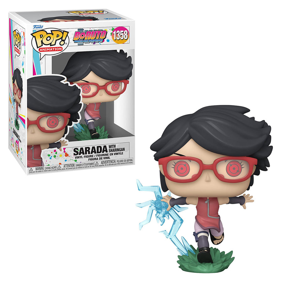 FUNKO POP ANIMATION BORUTO: NARUTO NEXT GENERATIONS - UCHIHA SARADA WITH SHARINGAN 1358 BRINDE