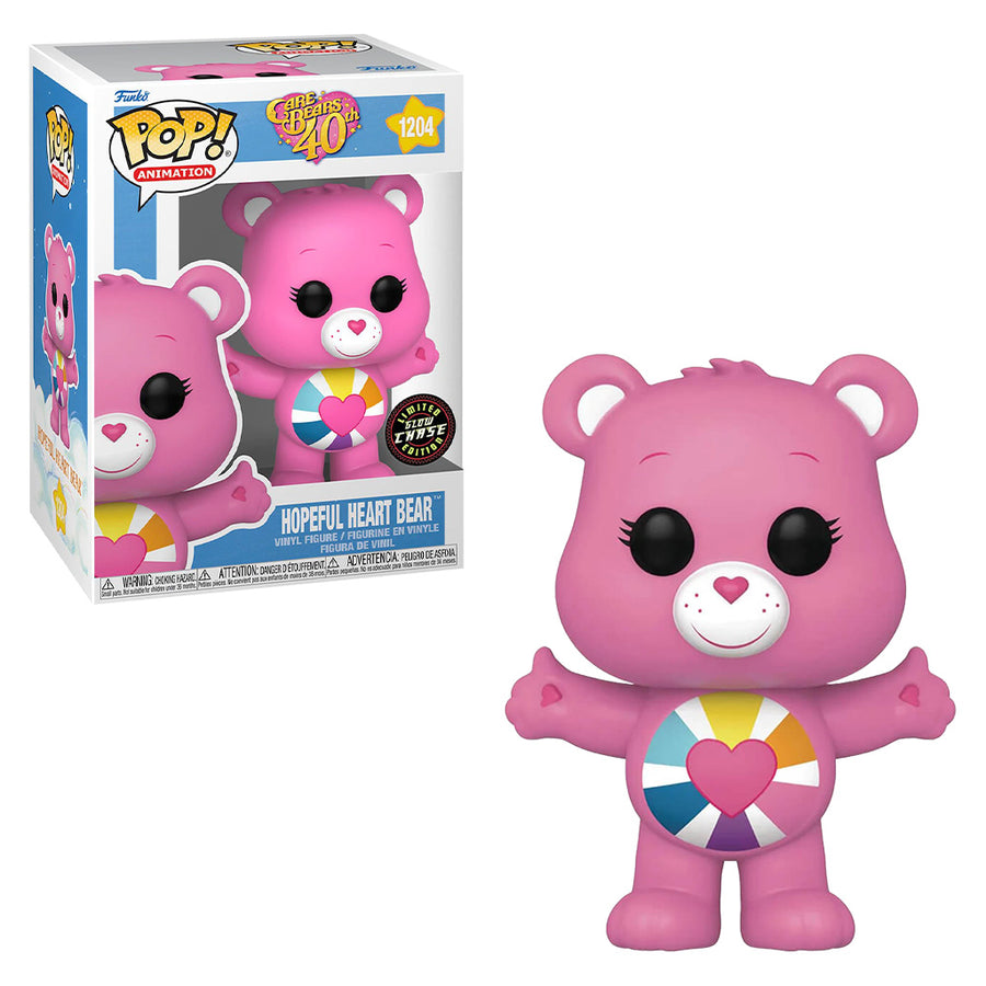 FUNKO POP ANIMATION CHASE CARE BEARS 40TH ANNIVERSARY - HOPEFULL HEART BEAR 1204 BRINDE