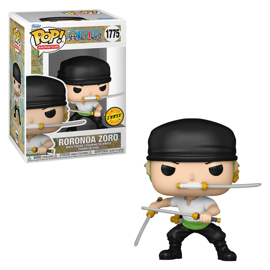 FUNKO POP ANIMATION CHASE ONE PIECE - RORONOA ZORO 1775 BRINDE