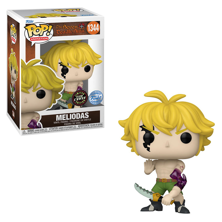 FUNKO POP ANIMATION CHASE SEVEN DEADLY SINS: NANATSU NO TAIZAI - MELIODAS 1344 BRINDE
