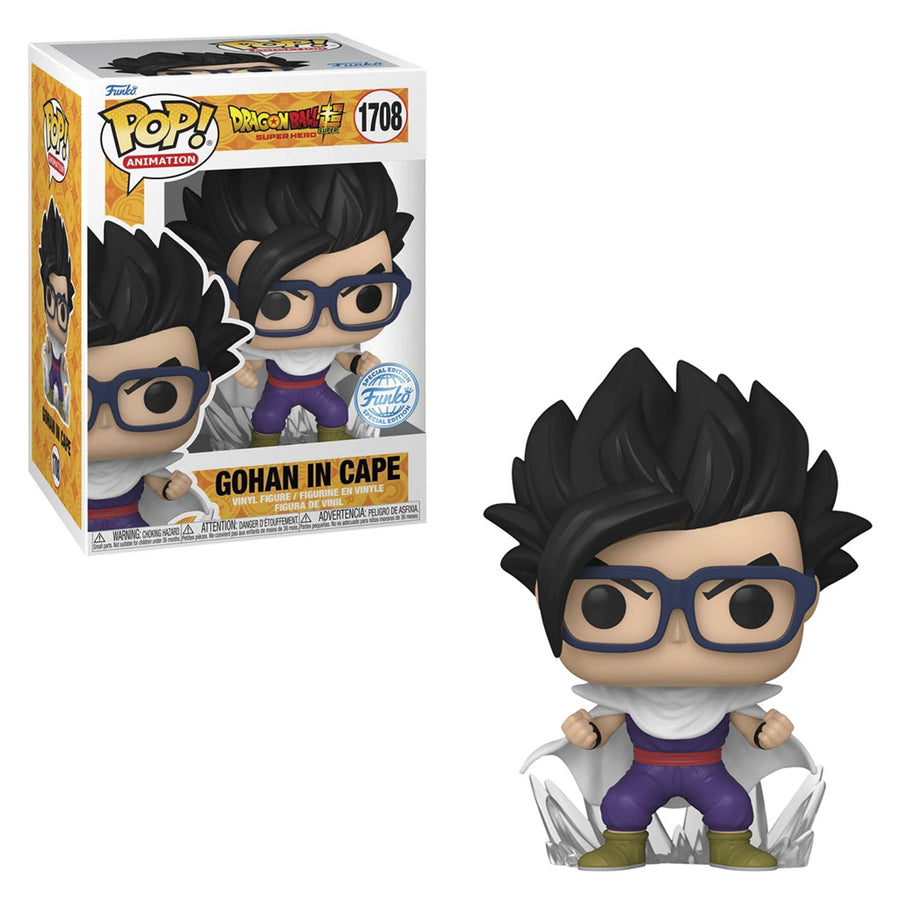 FUNKO POP ANIMATION DRAGON BALL SUPER: SUPER HERO EXCLUSIVE - GOHAN IN CAPE 1708 BRINDE