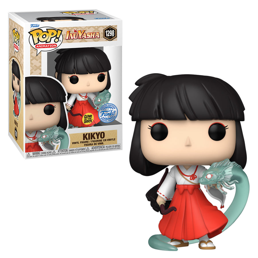 FUNKO POP ANIMATION INUYASHA EXCLUSIVE - KIKYO 1298 (GLOWS IN THE DARK) BRINDE