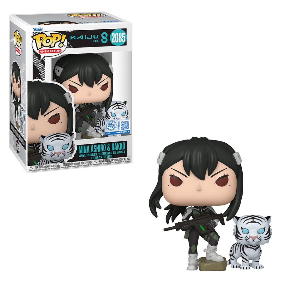 FUNKO POP ANIMATION KAIJU NO.8 EXCLUSIVE - MINA ASHIRO & BAKKO 2085 BRINDE