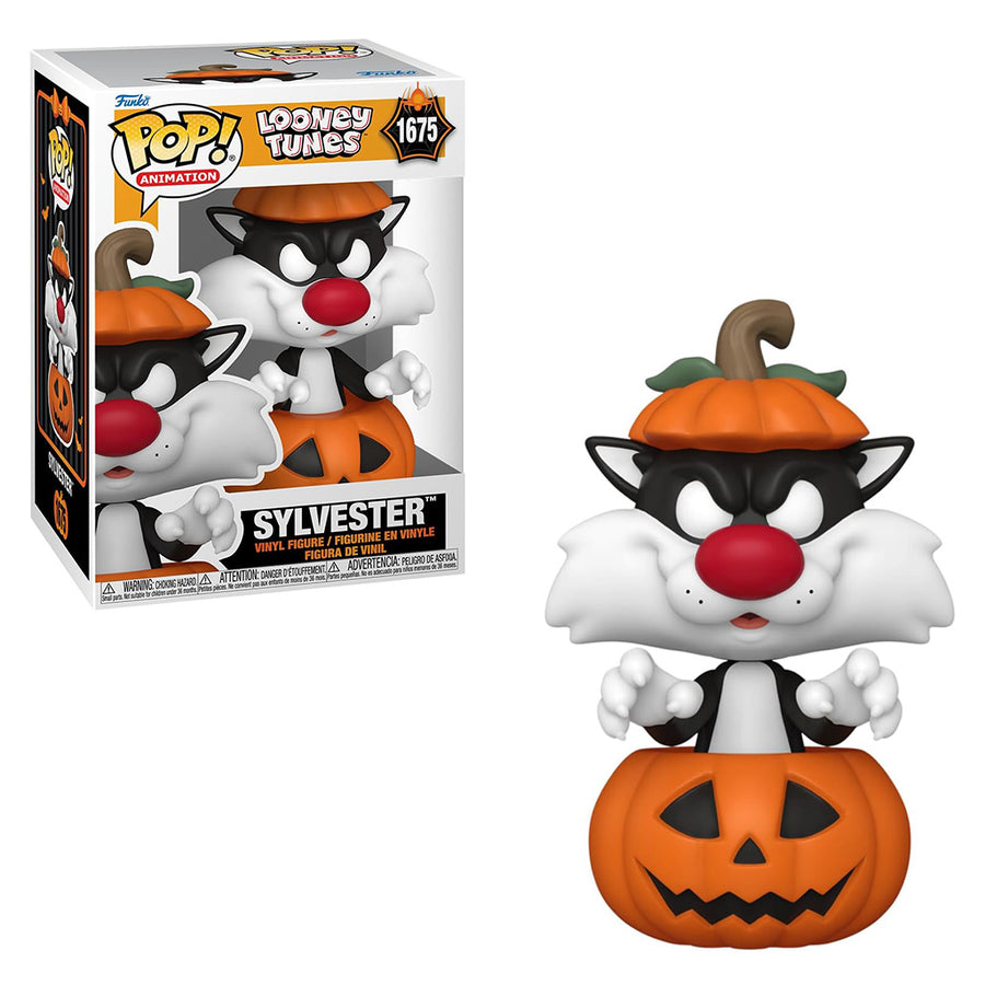 FUNKO POP ANIMATION LOONEY TUNES - SYLVESTER WITH PUMPKIN 1675 BRINDE
