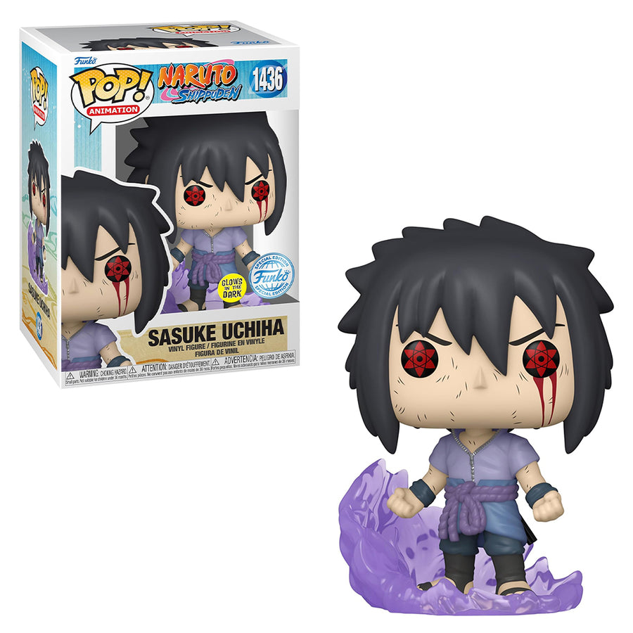 FUNKO POP ANIMATION NARUTO SHIPPUDEN EXCLUSIVE - SASUKE UCHIHA (1436) BRINDE
