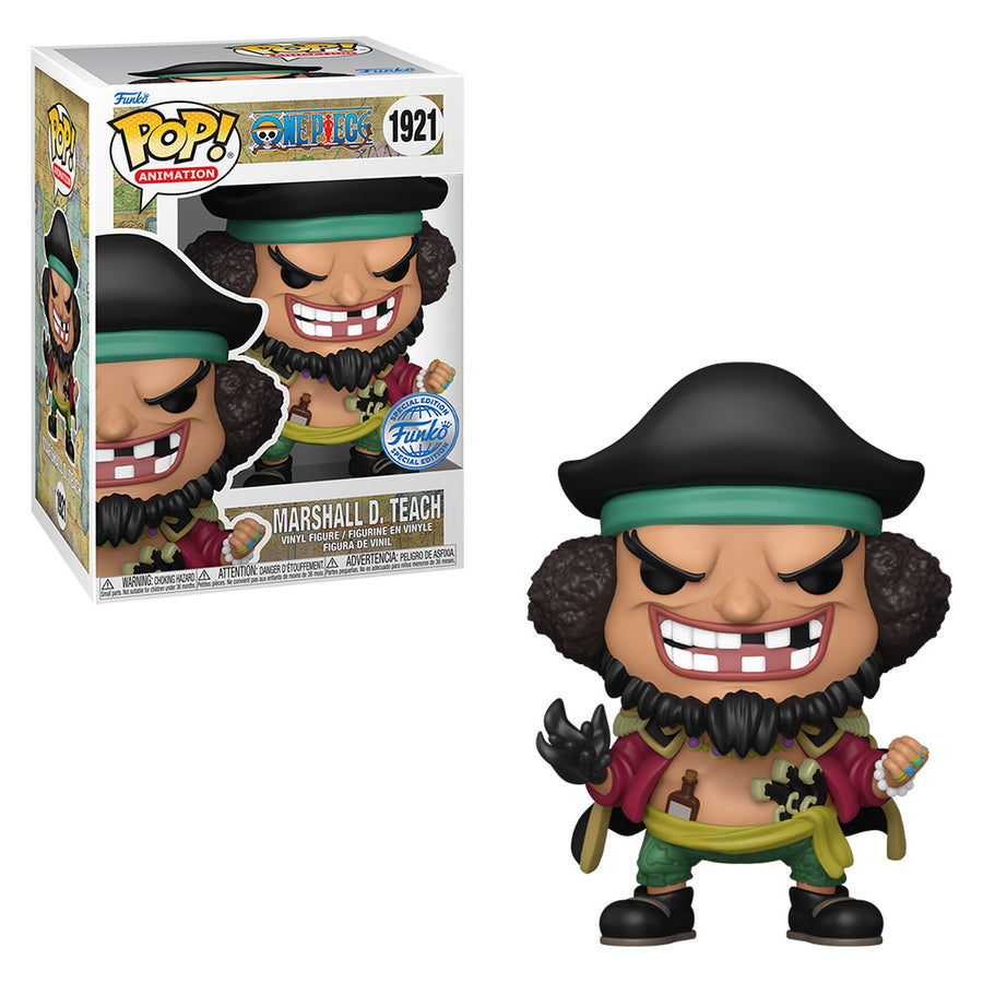 FUNKO POP ANIMATION ONE PIECE EXCLUSIVE - MARSHALL D. TEACH 1921 BRINDE