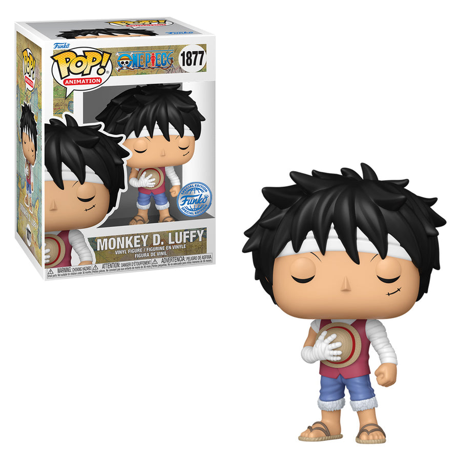 FUNKO POP ANIMATION ONE PIECE EXCLUSIVE - MONKEY D. LUFFY 1877 BRINDE