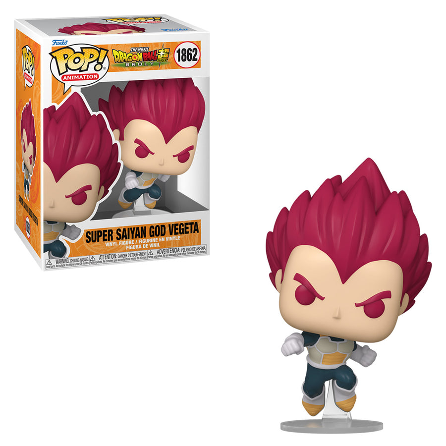 FUNKO POP ANIMATION THE MOVIE DRAGON BALL SUPER: BROLY - SUPER SAIYAN GOD VEGETA 1862 BRINDE