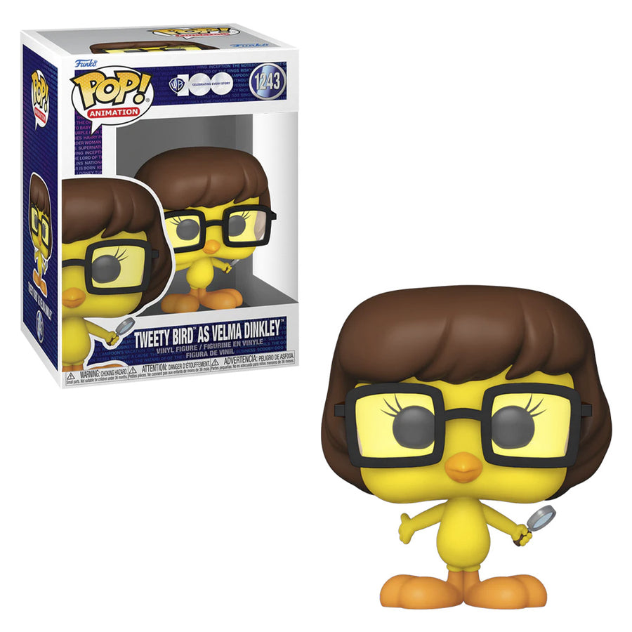 FUNKO POP ANIMATION WARNER BROS 100TH - TWEETY BIRD VELMA DINKLEY 1243 BRINDE