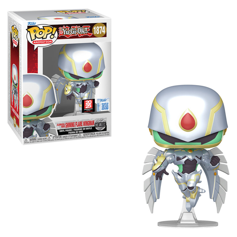 FUNKO POP ANIMATION YU-GI-OH - ELEMENTAL HERO: SHINING FLARE WINGMAN 1874 BRINDE