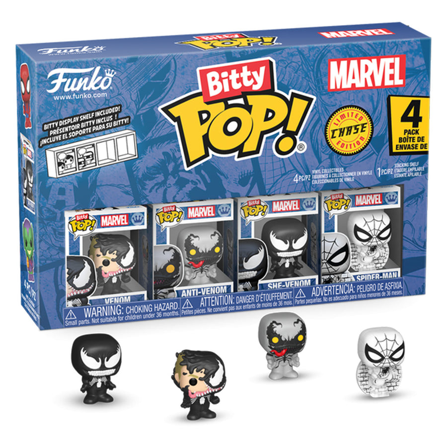 FUNKO BITTY MARVEL SPIDER-MAN - VENOM 4-PACK (85703)