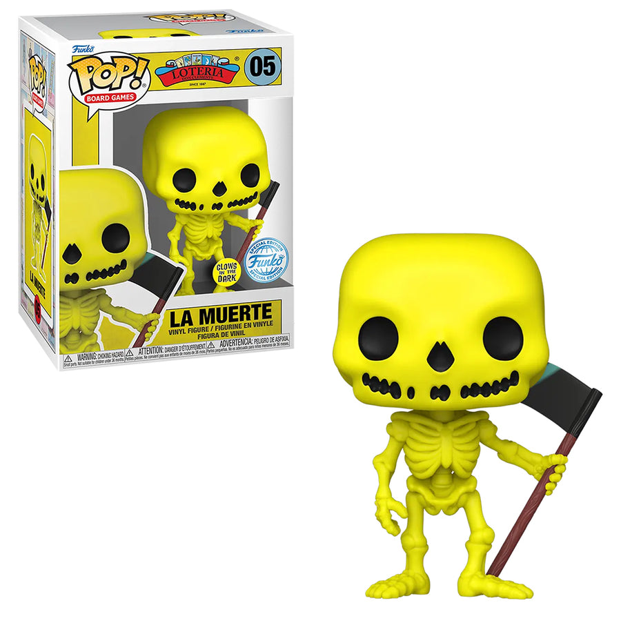 FUNKO POP BOARD GAMES LOTERIA EXCLUSIVE - LA MUERTE 5 (GLOWS IN THE DARK)