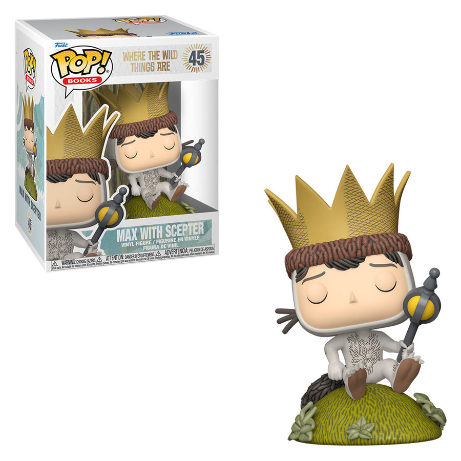 FUNKO POP BOOKS WHERE THE WILD THINGS ARE (ONDE VIVEM OS MONSTROS) - MAX WITH SCEPTER 45