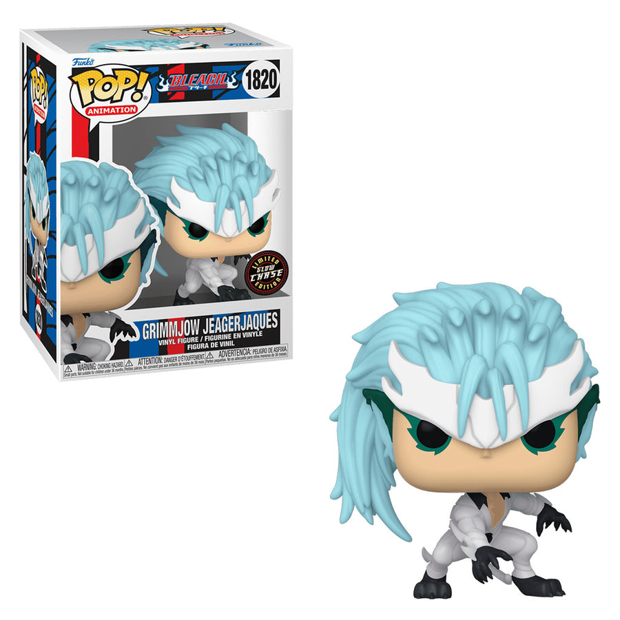 FUNKO POP CHASE ANIMATION BLEACH - GRIMMJOW JEAGERJAQUES (GLOWS IN THE DARK) 1820